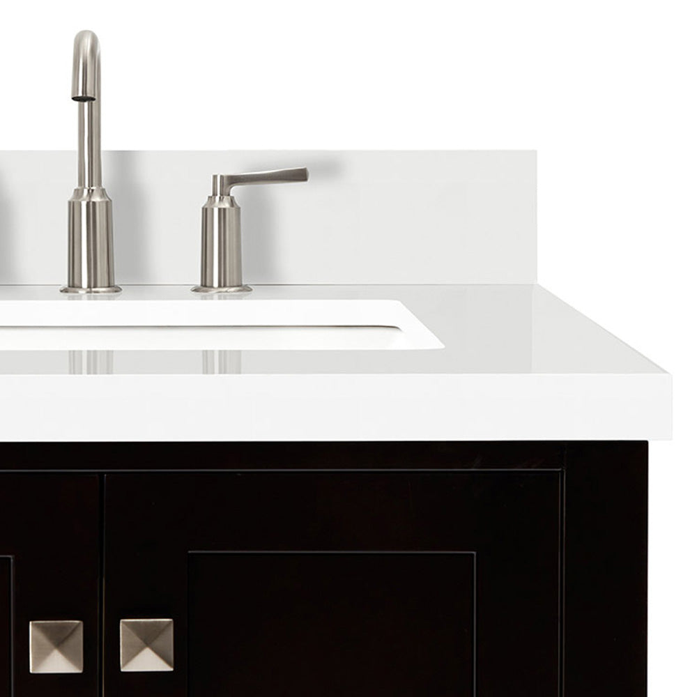 Beckford 36-Inch Espresso bathroom vanity on white background – product photo 5