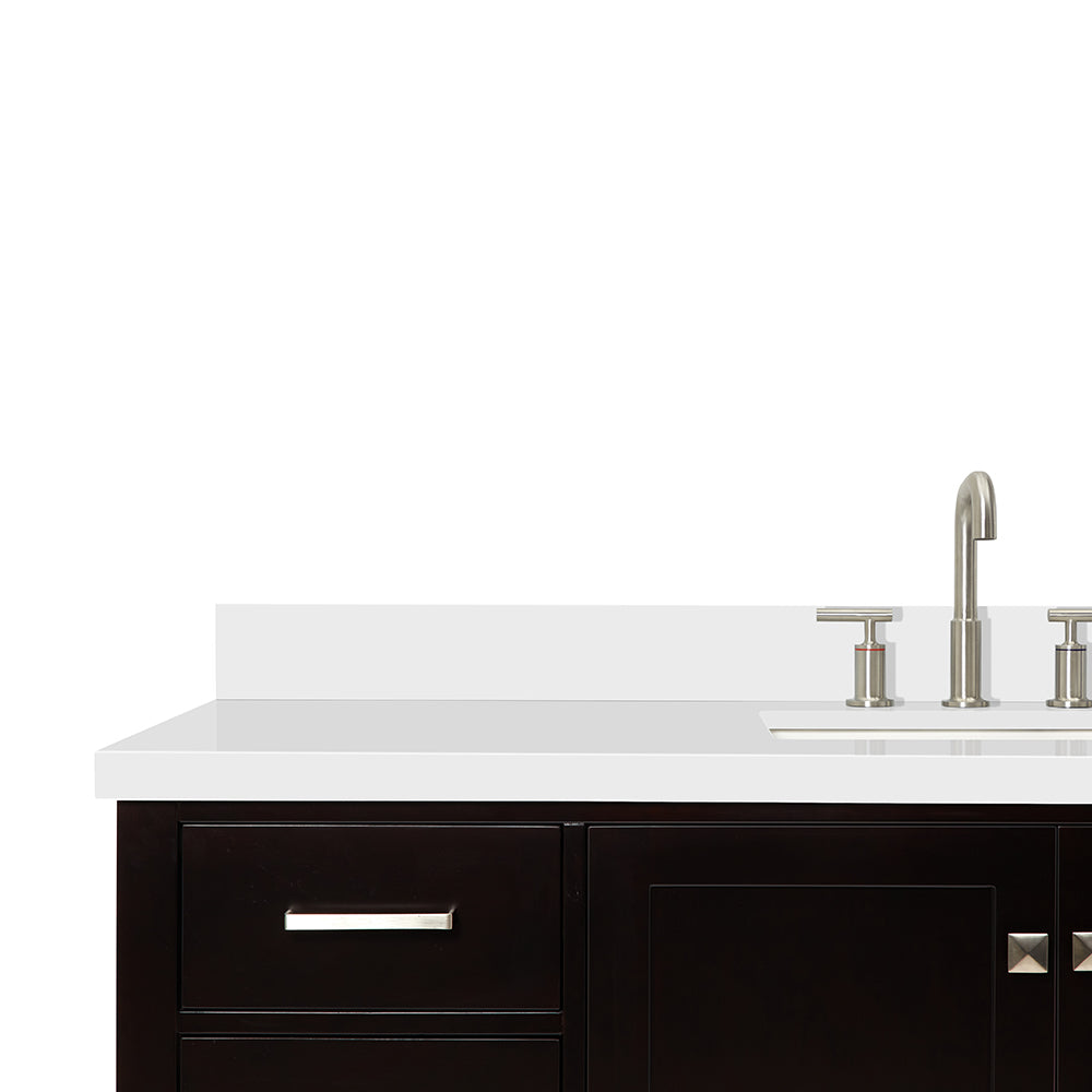 Beckford 60-Inch Espresso bathroom vanity on white background – product photo 5