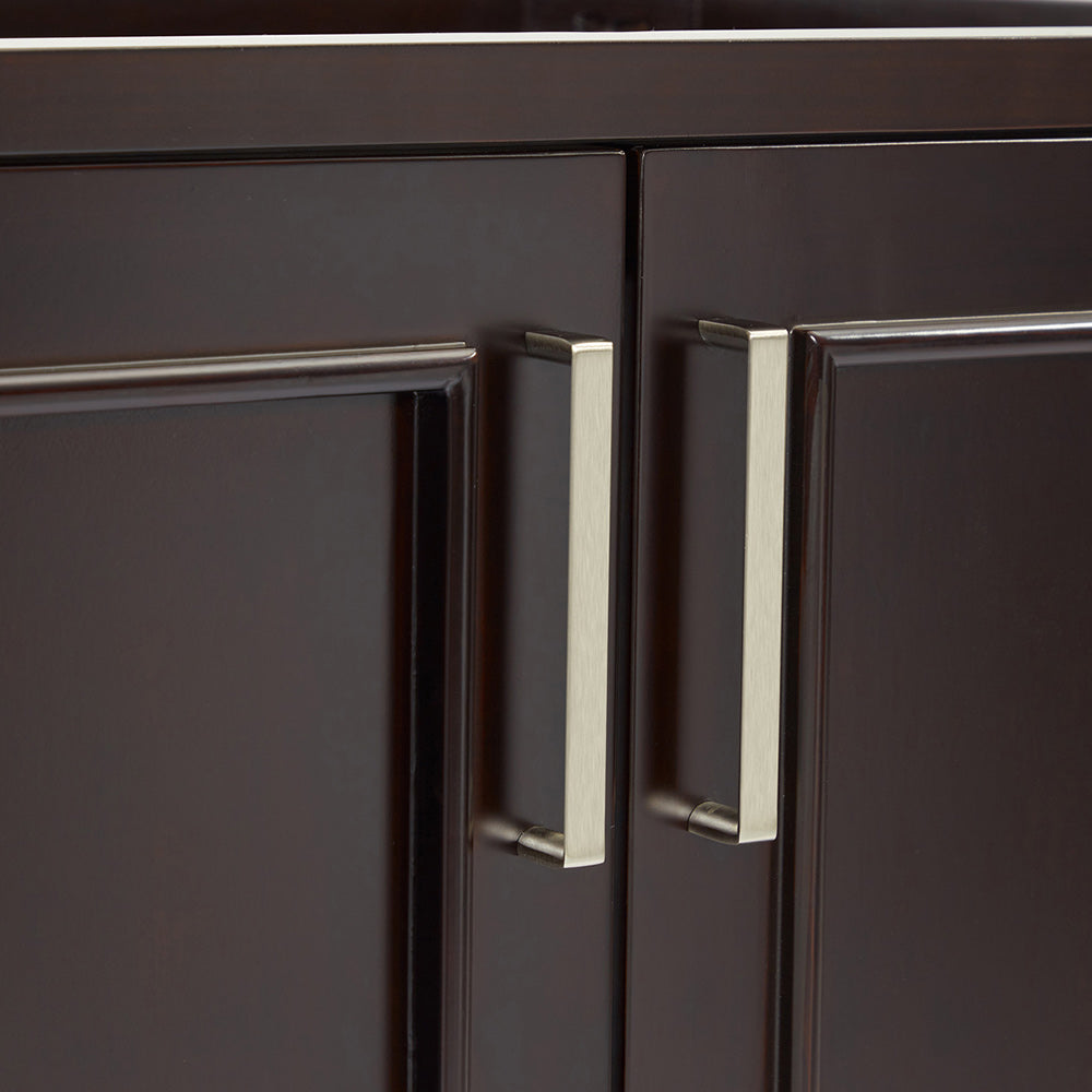Langford 30-inch Espresso bathroom vanity on detail 3