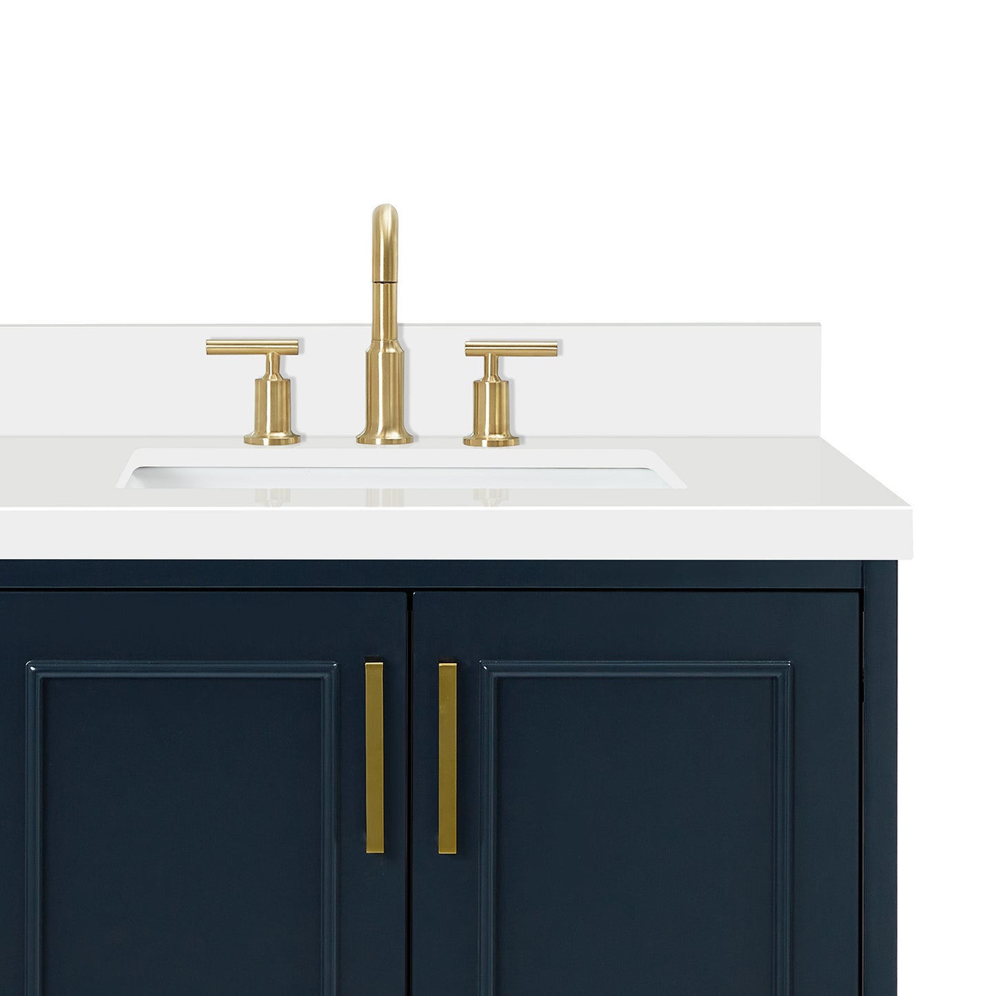 Langford 42-inch Midnight Blue bathroom vanity on detail 3