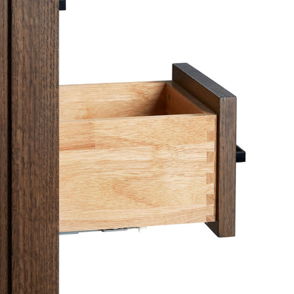 Beckford 36-inch Brown Oak base cabinet on white back ground top down