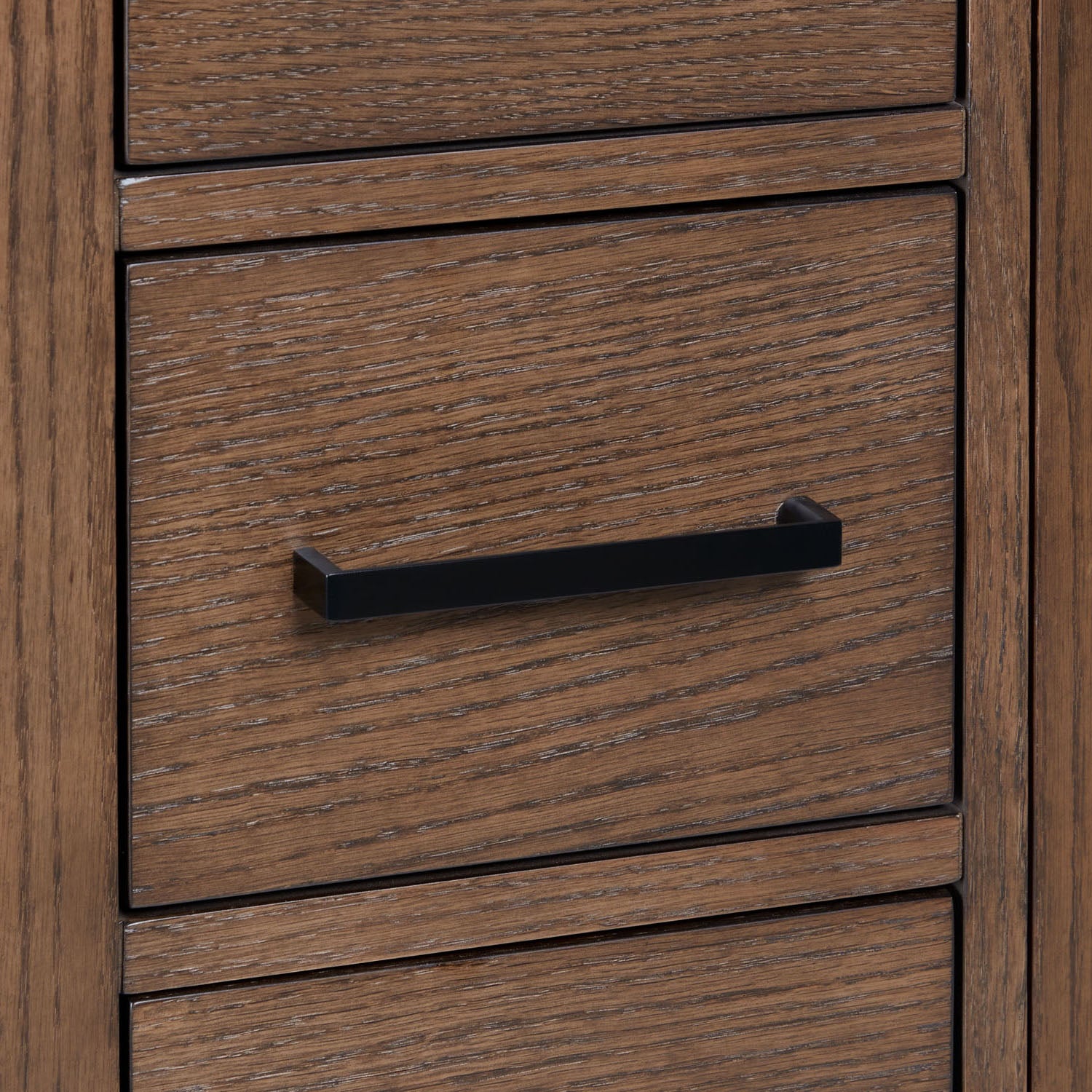 Beckford 36-inch Brown Oak base cabinet on detail 1