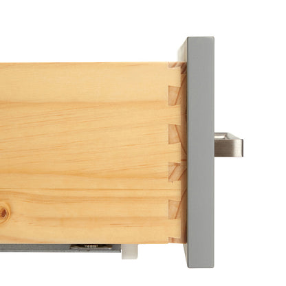 Beckford 36-inch Grey base cabinet on detail 1