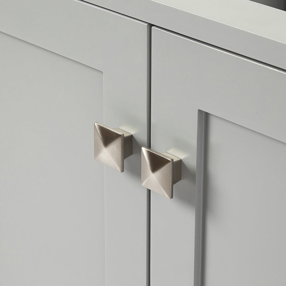 Beckford 36-inch Grey base cabinet on detail 2