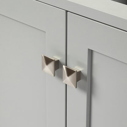 Beckford 36-inch Grey base cabinet on detail 2