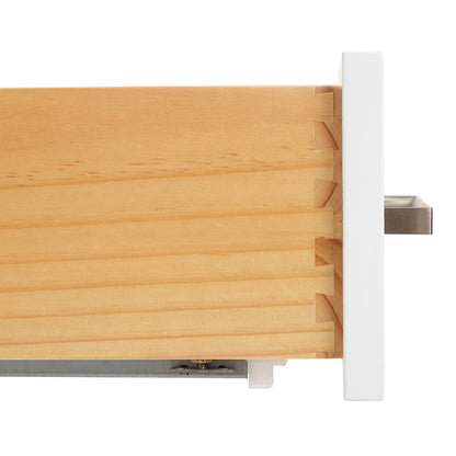 Beckford 36-inch White base cabinet on white back ground top down
