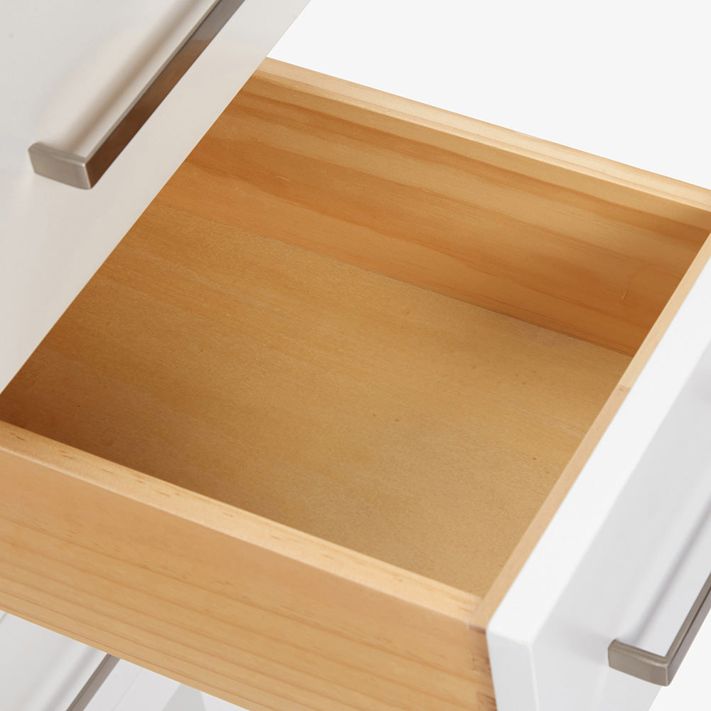 Beckford 36-inch White base cabinet on detail 1