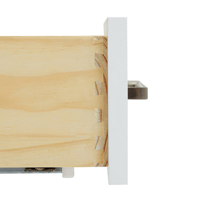 Beckford 36-inch White base cabinet on white back ground front view open door