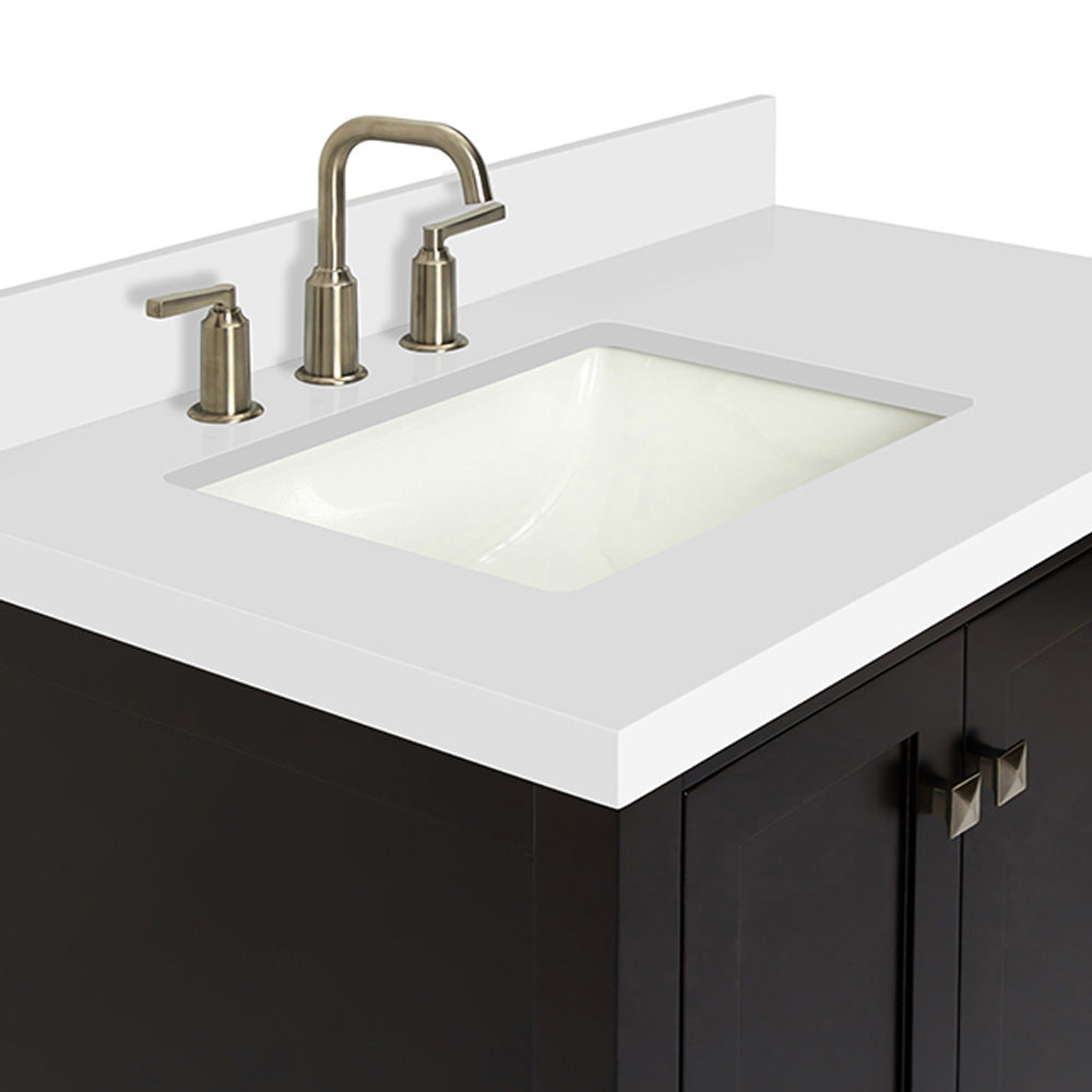 Beckford 36-Inch Espresso bathroom vanity on white background – product photo 5