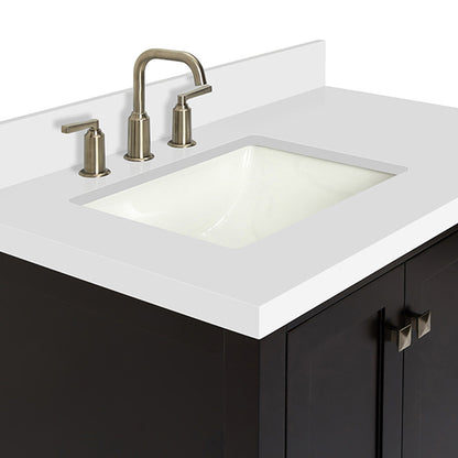 Beckford 36-Inch Espresso bathroom vanity on white background – product photo 5