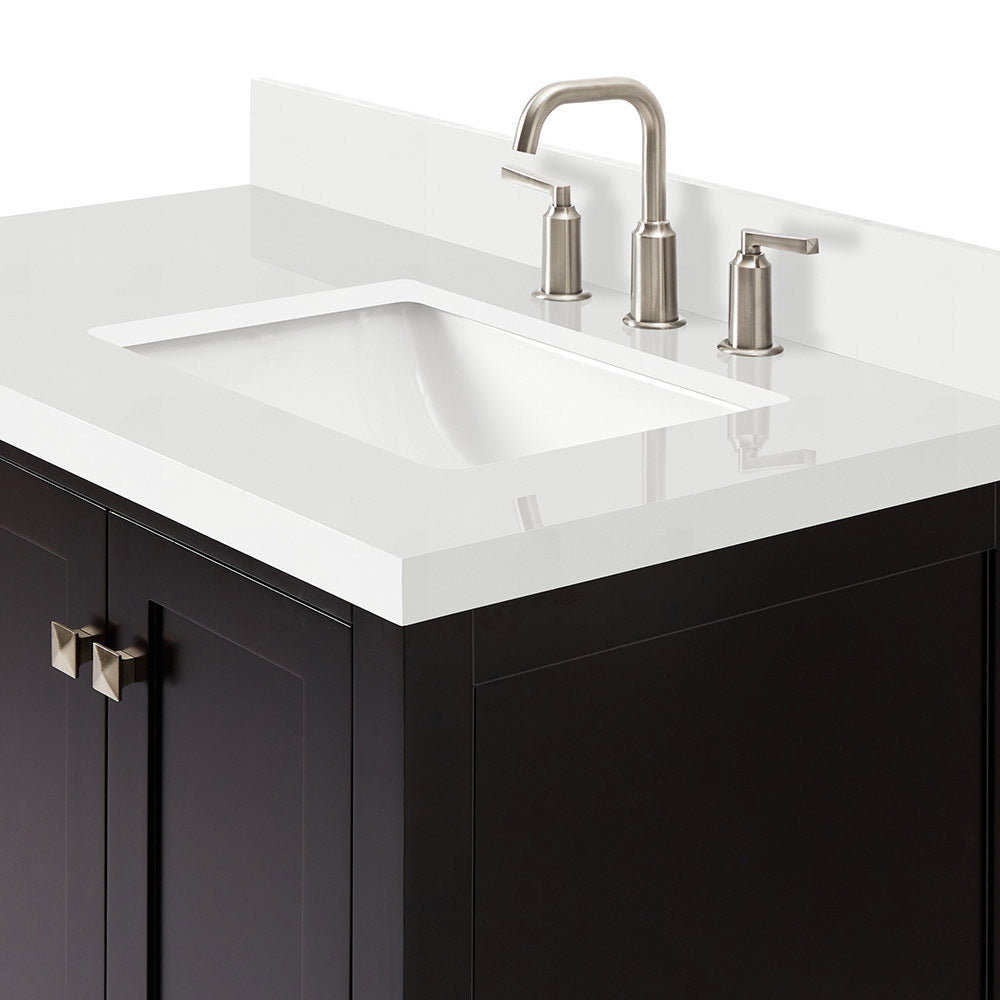 Beckford 36-Inch Espresso bathroom vanity on white background – product photo 4