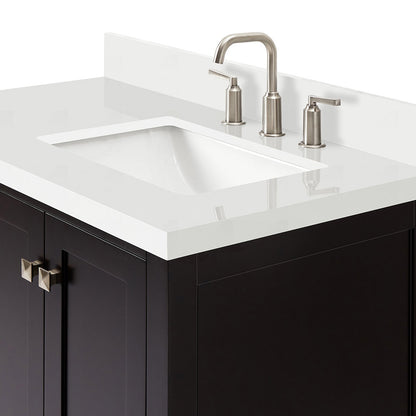 Beckford 36-Inch Espresso bathroom vanity on white background – product photo 4