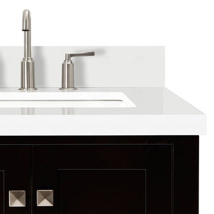 Beckford 36-Inch Espresso bathroom vanity on white background – product photo 5
