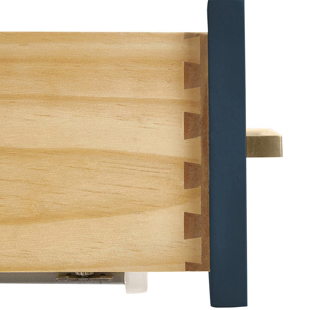 Beckford 36-Inch Midnight Blue bathroom vanity on white background – product photo 3
