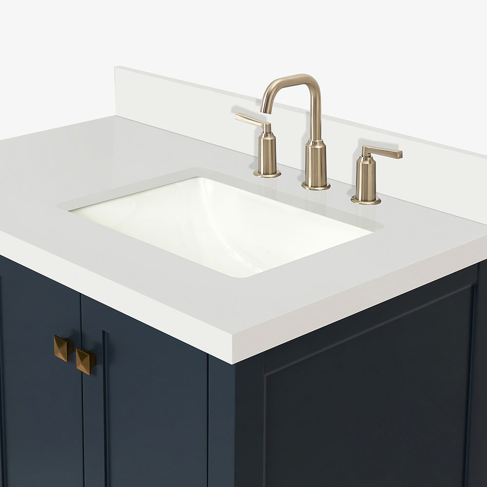Beckford 36-Inch Midnight Blue bathroom vanity on white background – product photo 5
