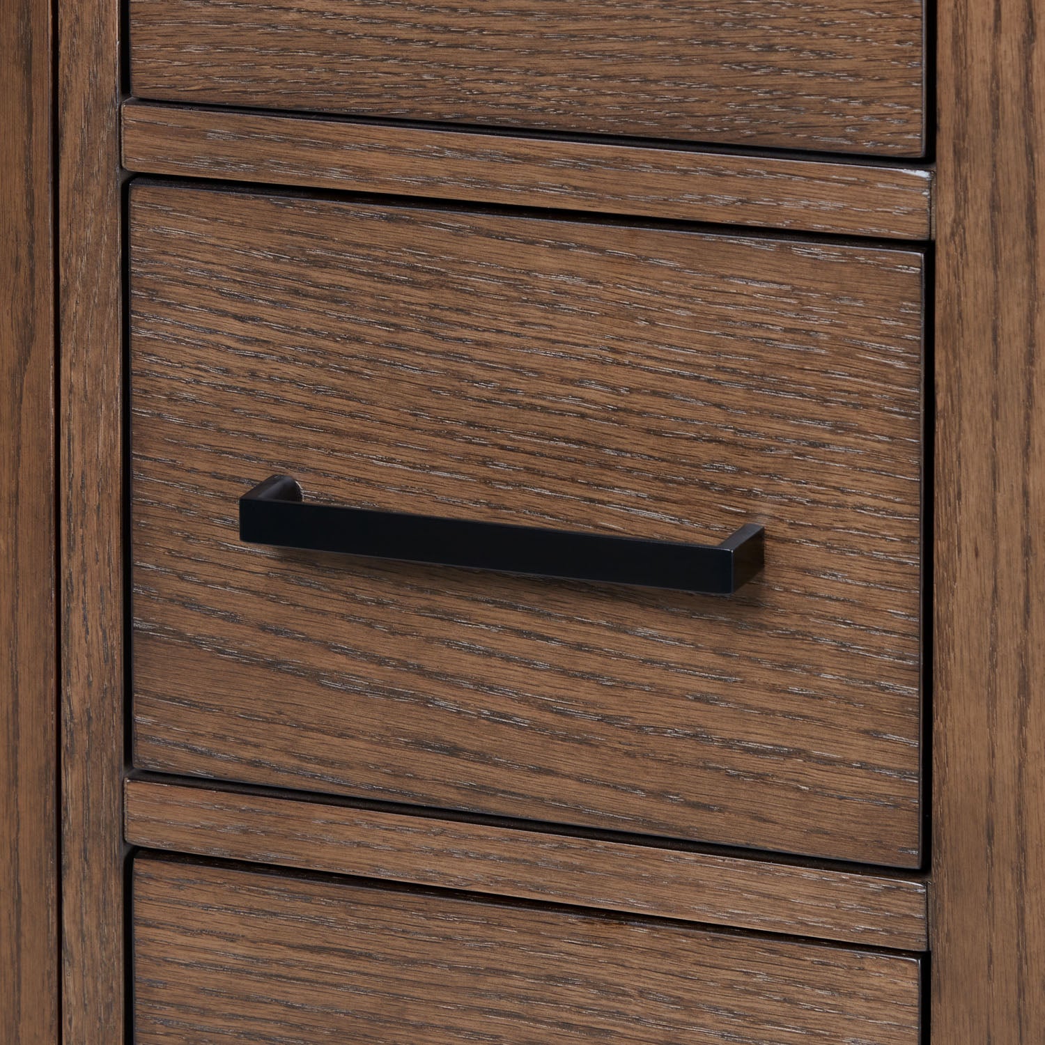 Beckford 42-inch Brown Oak base cabinet on detail 1