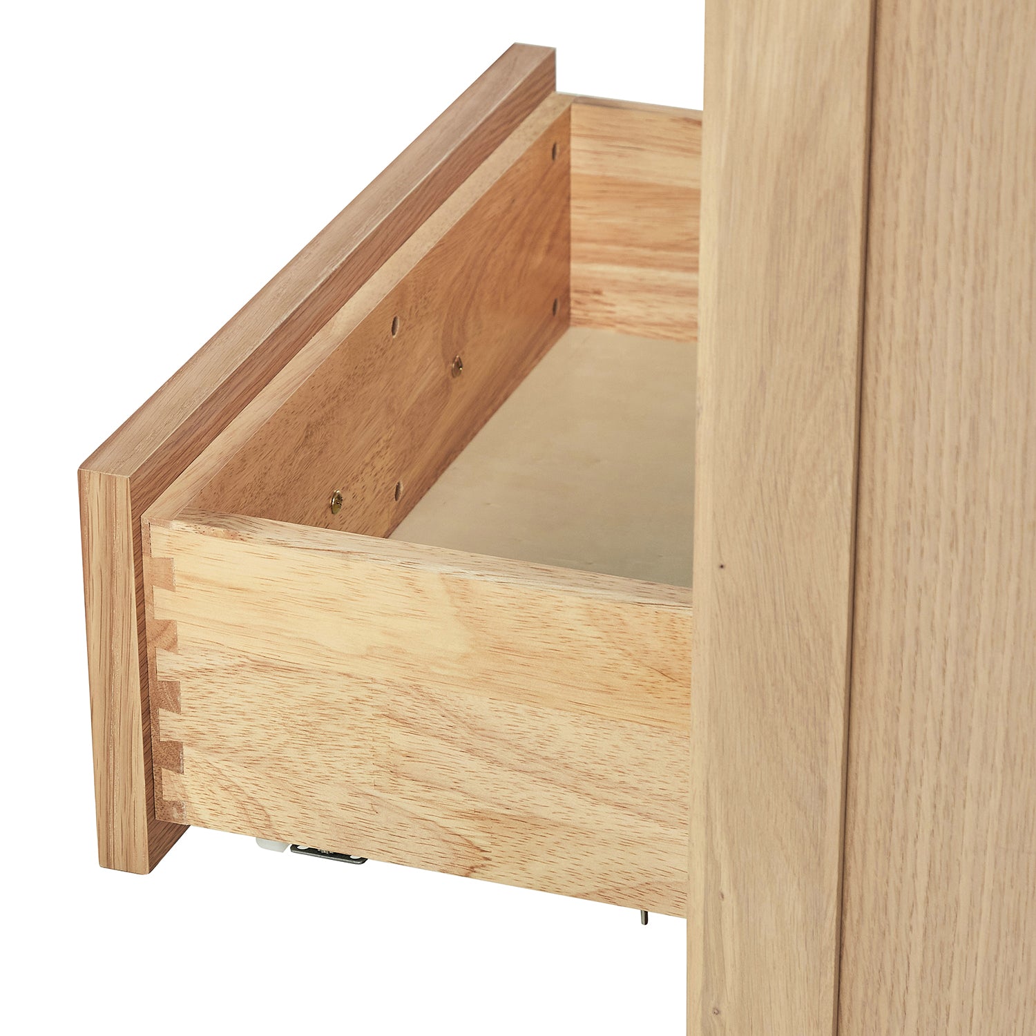 Beckford 42-inch Natural Oak base cabinet on white back ground top down