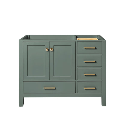 Beckford 42-inch Vintage Green base cabinet on white back ground front view main image