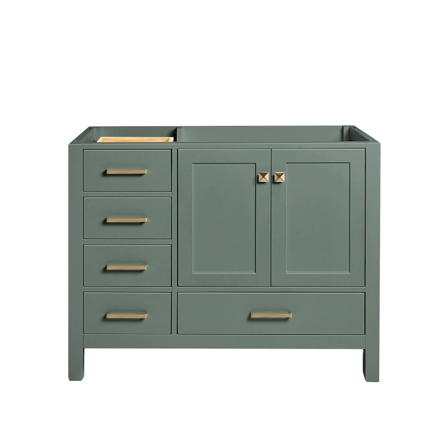 Beckford 42-inch Vintage Green base cabinet on white back ground front view main image