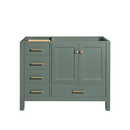 Beckford 42-inch Vintage Green base cabinet on white back ground front view main image