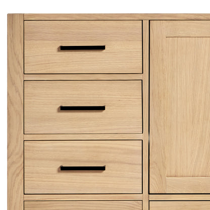 Beckford 42-inch Natural Oak base cabinet on detail 2