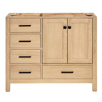 Beckford 42-inch White Oak base cabinet on white back ground front view main image