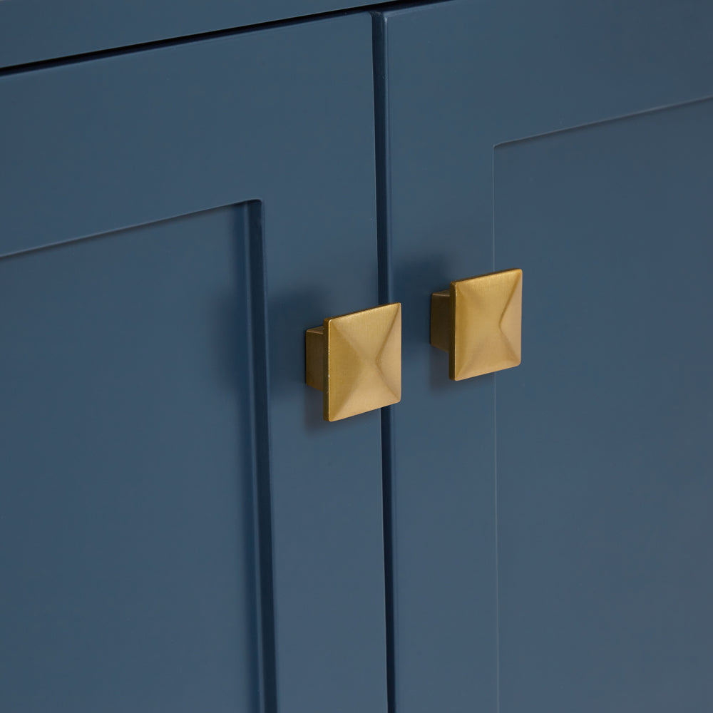 Beckford 42-inch Midnight Blue base cabinet on detail 1