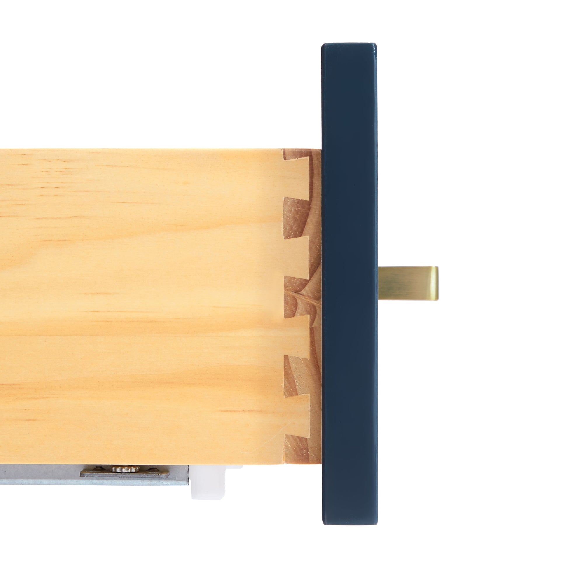 Beckford 42-inch Midnight Blue base cabinet on white back ground top down