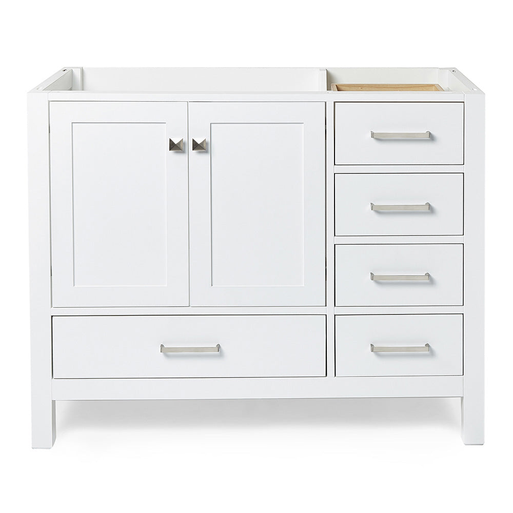 Beckford 42-inch White base cabinet on white back ground front view main image