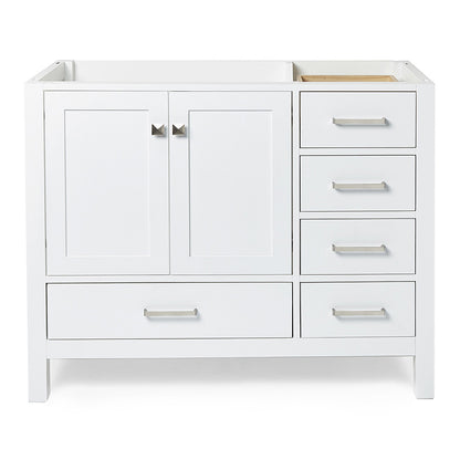 Beckford 42-inch White base cabinet on white back ground front view main image