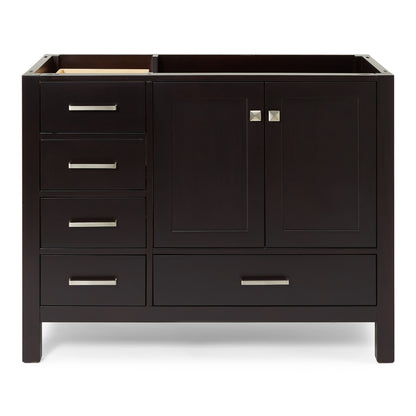 Beckford 42-inch Espresso base cabinet on white back ground front view main image