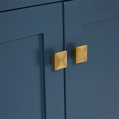 Beckford 42-inch Midnight Blue base cabinet on detail 1