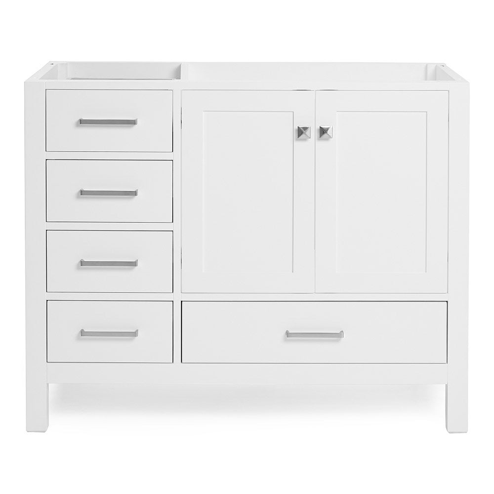 Beckford 42-inch White base cabinet on white back ground front view main image