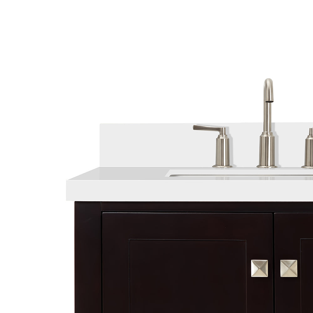 Beckford 42-Inch Espresso bathroom vanity on white background – product photo 5