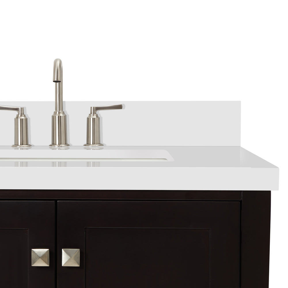 Beckford 42-Inch Espresso bathroom vanity on white background – product photo 4