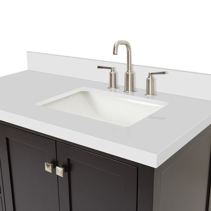 Beckford 42-Inch Espresso bathroom vanity on white background – product photo 5