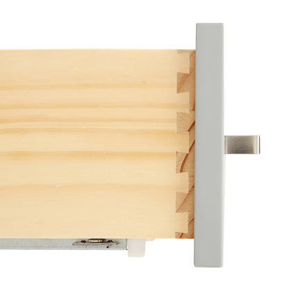 Beckford 42-Inch Grey bathroom vanity on white background – product photo 3