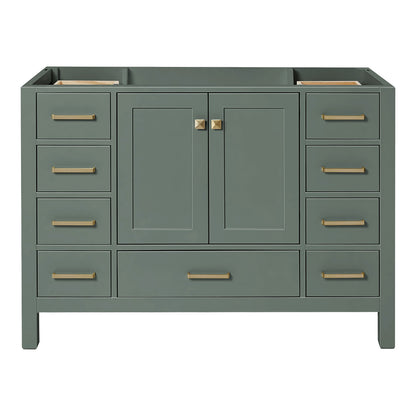 Beckford 48-inch Vintage Green base cabinet on white back ground front view main image
