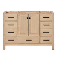 Beckford 48-inch White Oak base cabinet on white back ground front view main image