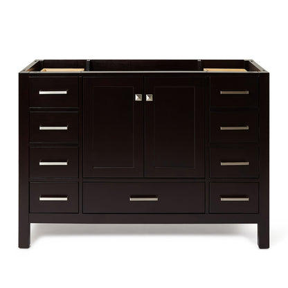 Beckford 48-inch Espresso base cabinet on white back ground front view main image