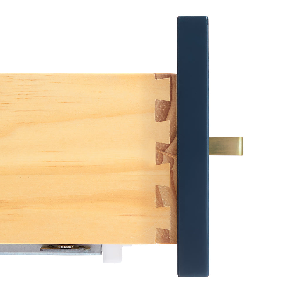 Beckford 48-inch Midnight Blue base cabinet on white back ground top down