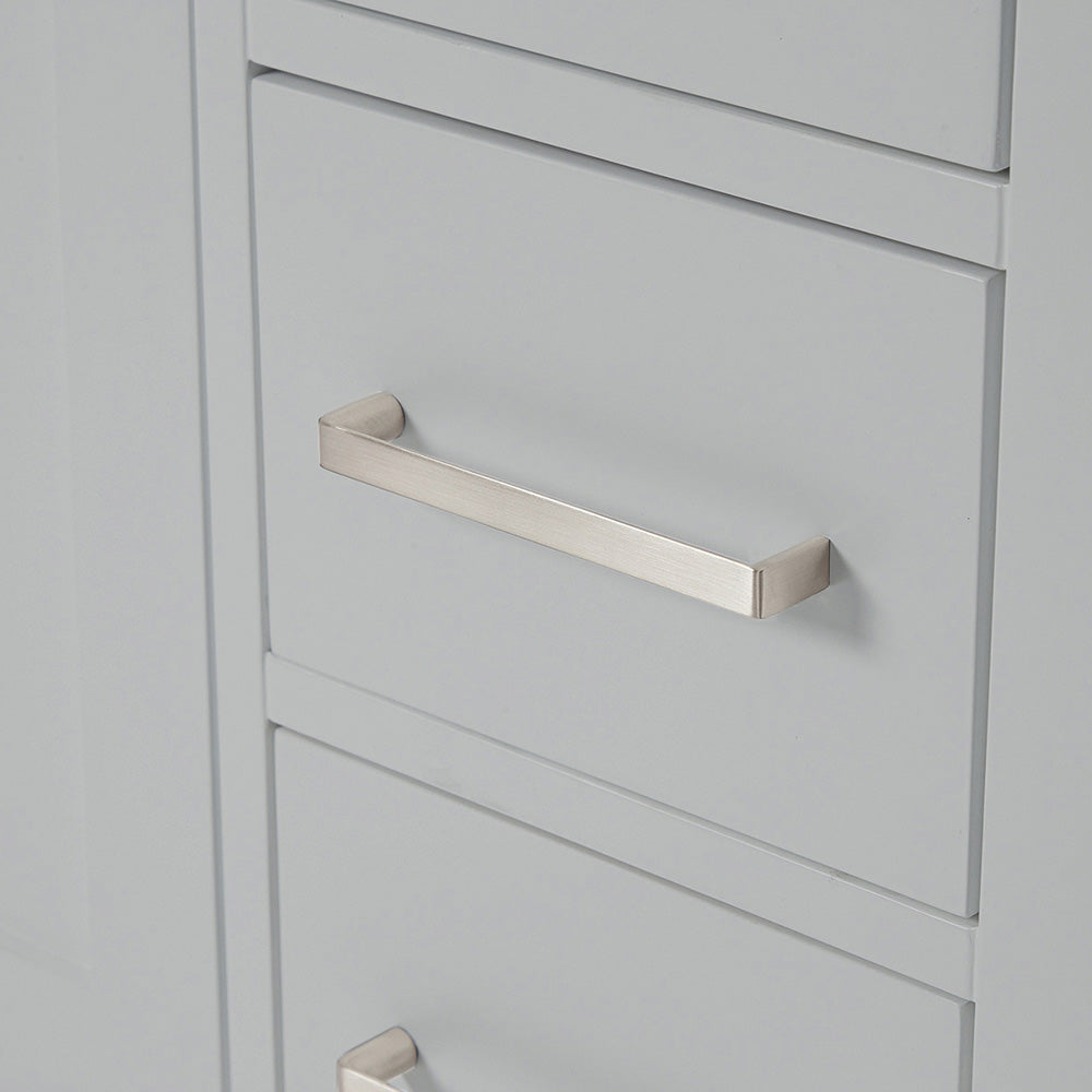 Beckford 48-Inch Grey bathroom vanity on white background – product photo 5