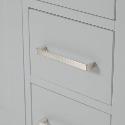 Beckford 48-Inch Grey bathroom vanity on white background – product photo 5