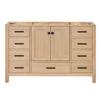 Beckford 54-inch White Oak base cabinet on white back ground front view main image