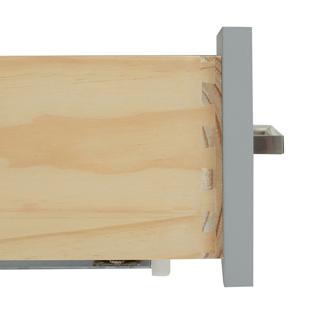 Beckford 54-inch Grey base cabinet on white back ground top down