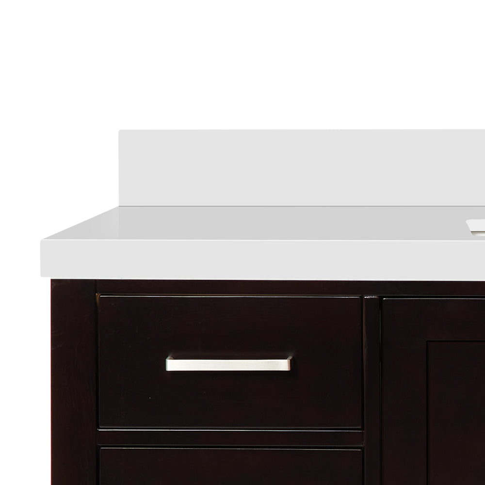 Beckford 54-Inch Espresso bathroom vanity on white background – product photo 3