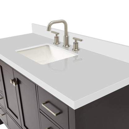 Beckford 54-Inch Espresso bathroom vanity on white background – product photo 4