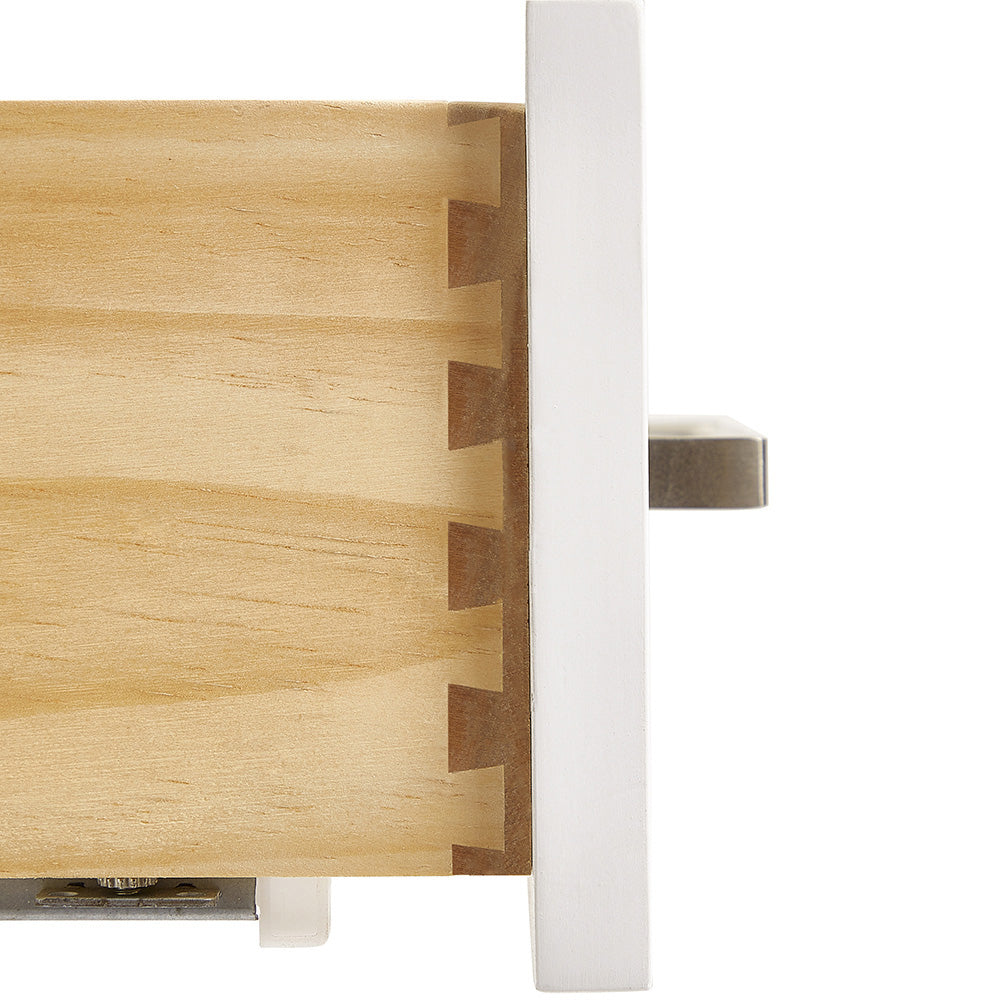 Beckford 54-Inch White bathroom vanity on white background – product photo 3