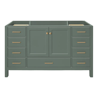 Beckford 60-inch Vintage Green base cabinet on white back ground front view main image