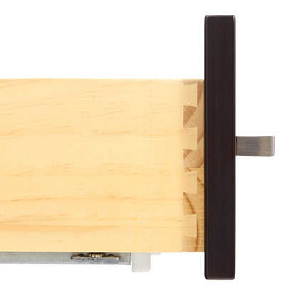 Beckford 60-inch Espresso base cabinet on white back ground top down